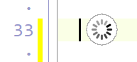 CodeBot generating a completion at the editor caret